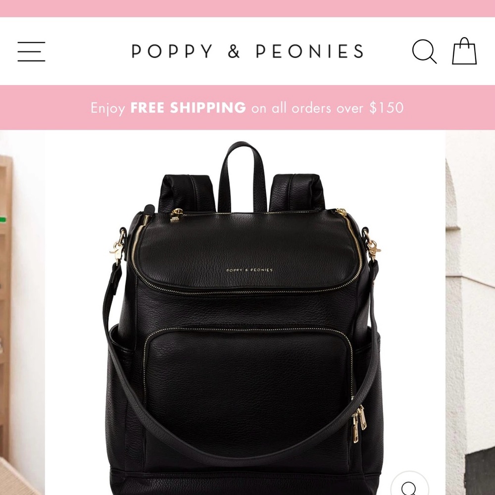Poppy & Peonies Diaper Backpack